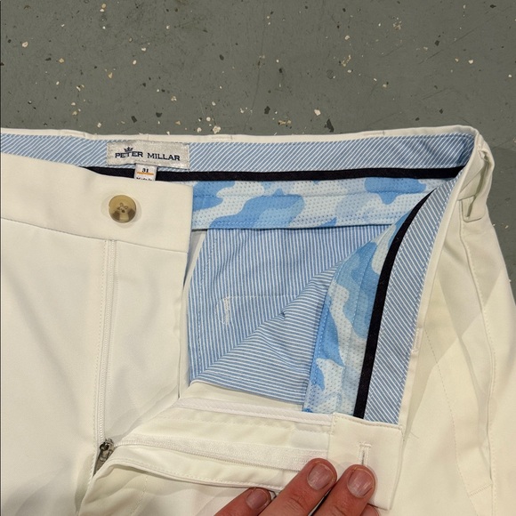 Peter Millar Salem Performance White Shorts - Picture 4 of 6